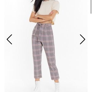Nasty Gal Check Your Facts High waisted pants